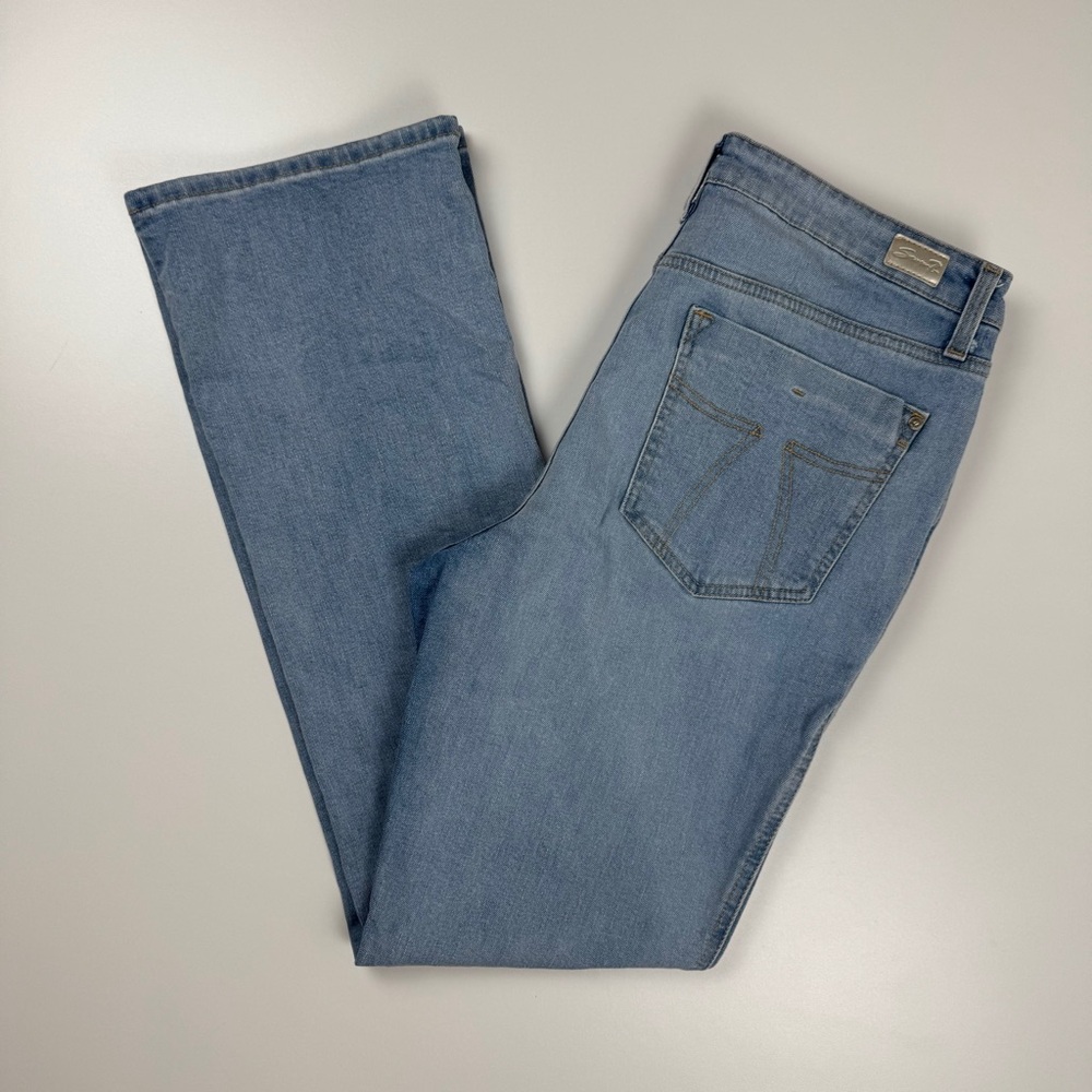 Seven 7 Bombshell High Rise Bootcut Light Wash Denim Jeans Size 12